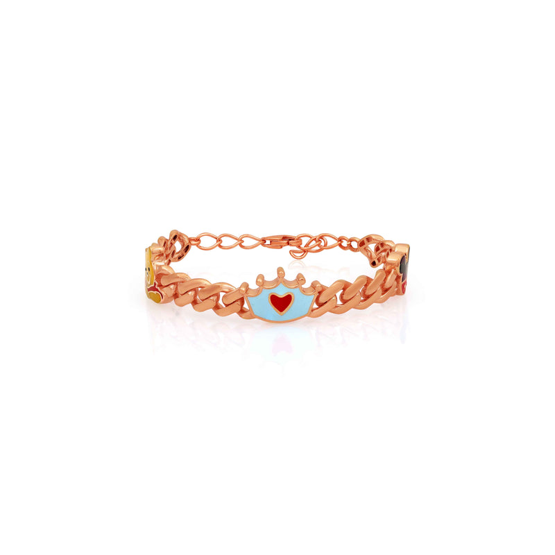 Cute Pooh, Crown and Mickey Mouse Kids Bracelet