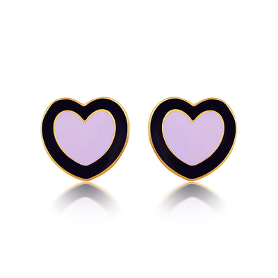 Cute purple heart set for girls