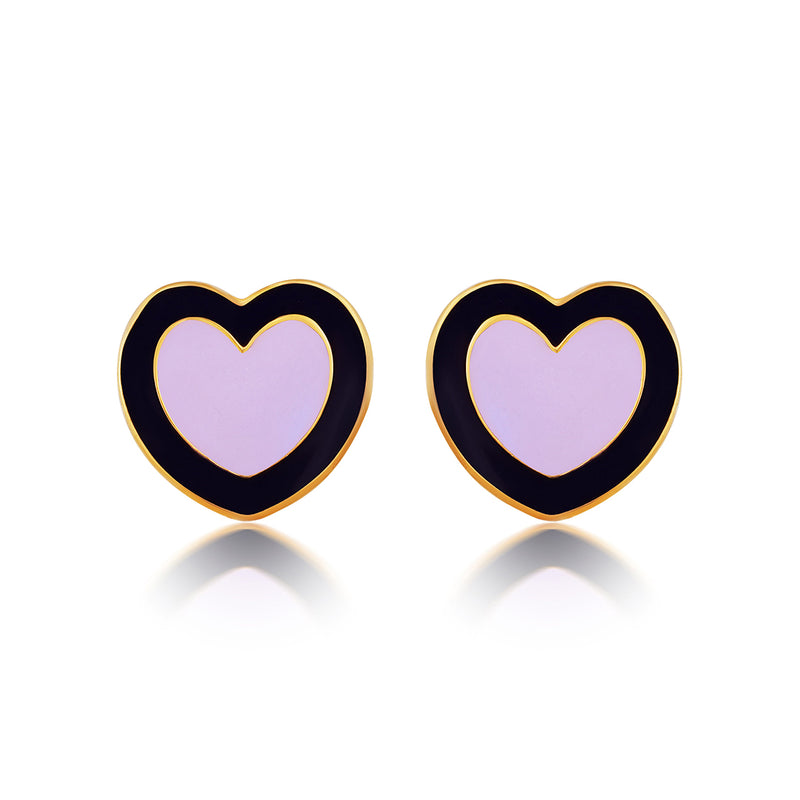 Cute purple heart set for girls