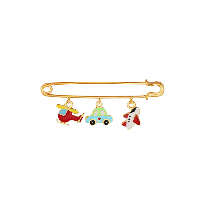 Cute helicopter car and plane baby brooch