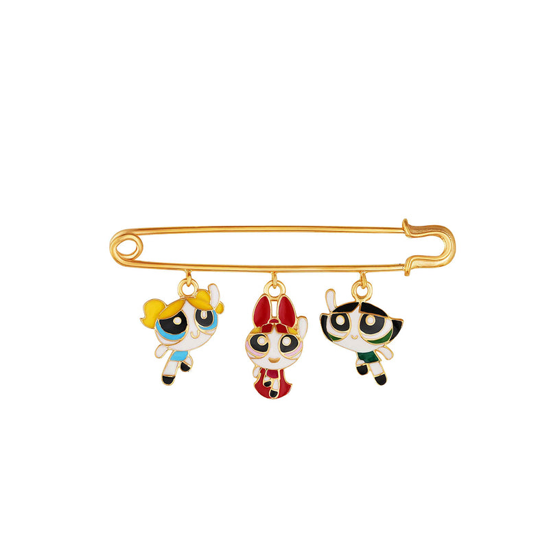 Cute Powerpuff Girls baby brooch