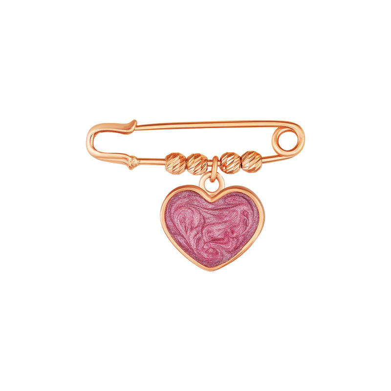 Cute heart baby brooch