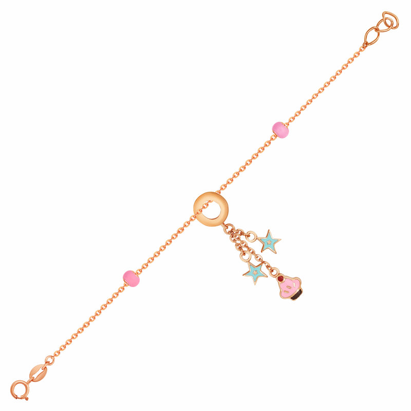 Cute Star and Cupcake Baby Bracelet