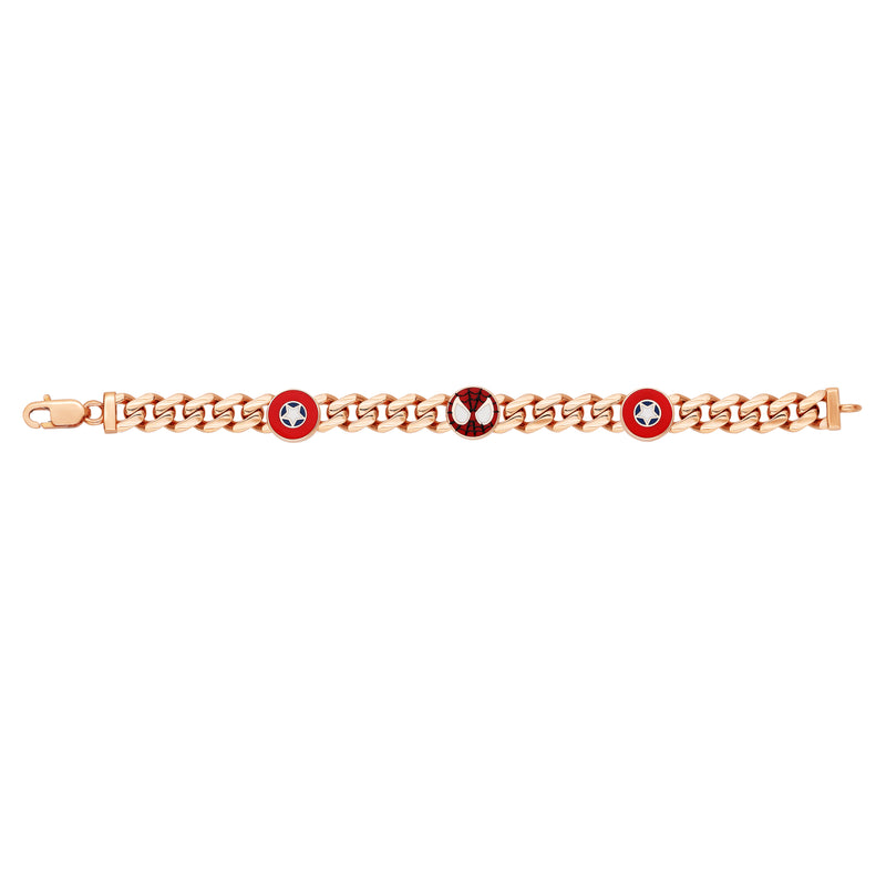 Cute Star Shields and Spider Mask Kids Bracelet