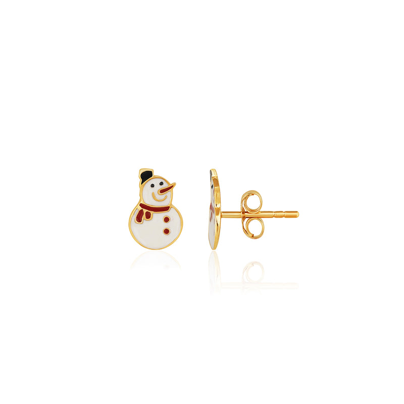 Cute Snowman Kids Earring