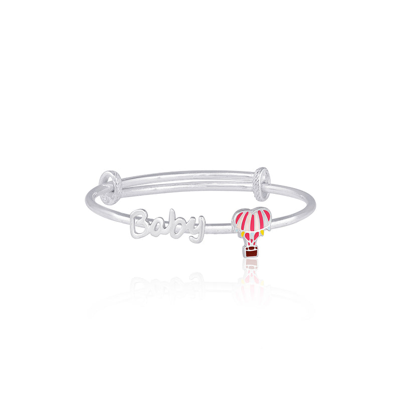 Cute Baby Parachute Silver Baby Kada