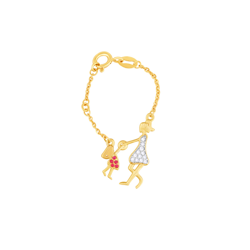 Cute Mother & Daughter Watch Charm Bracelet