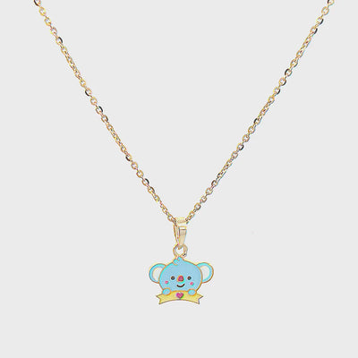 Kids Cute Koala Bear Gold Pendant