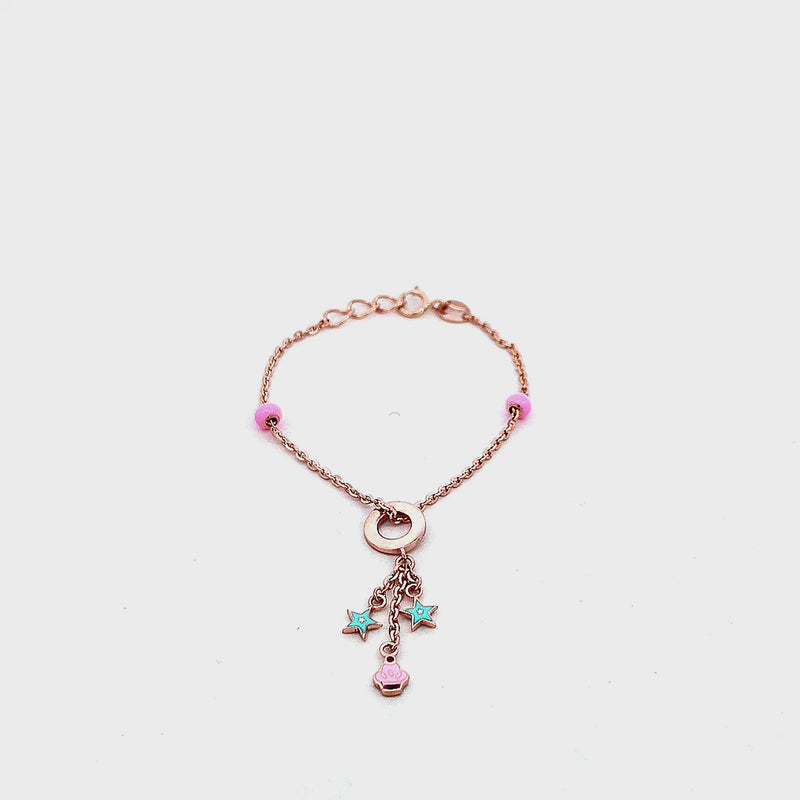 Cute Star and Cupcake Baby Bracelet