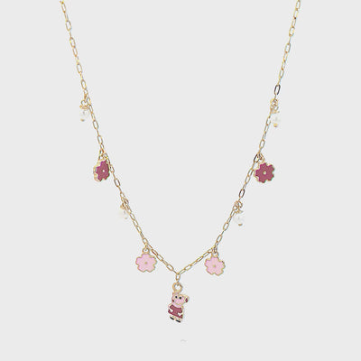 Rose Gold Chain with a Peppa Pig Charm