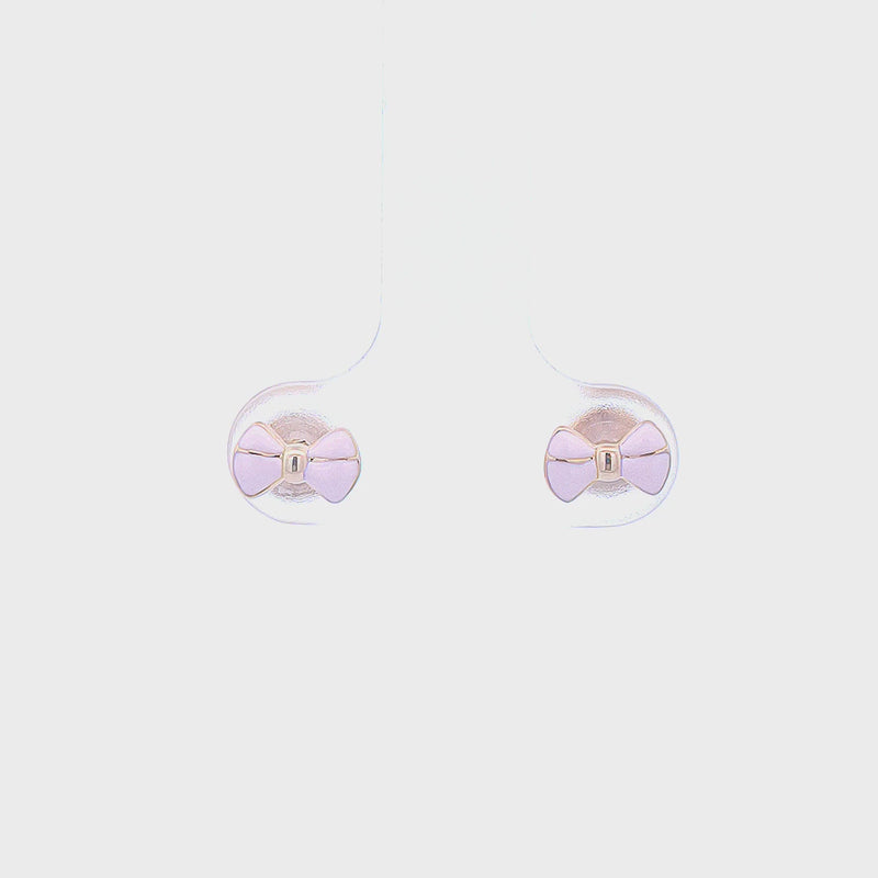 Cute Pink Bow Kids Earrings