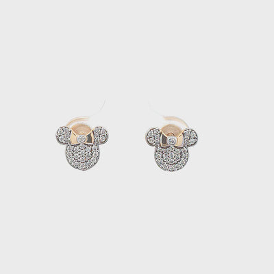 Studded Minnie Mouse Kids Earrings