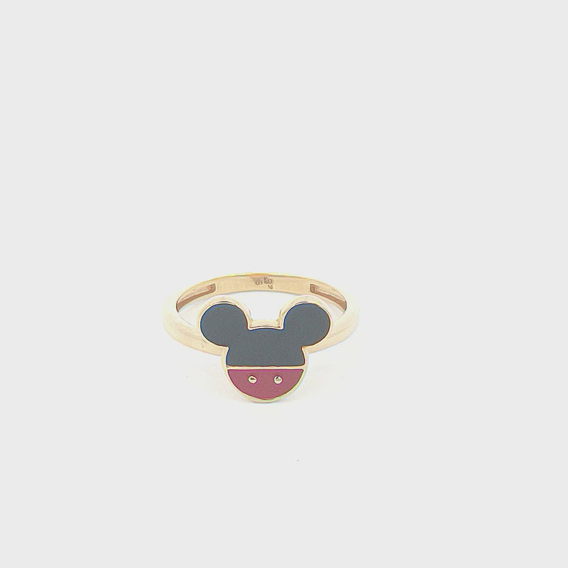 Mickey Mouse Kids Gold Ring