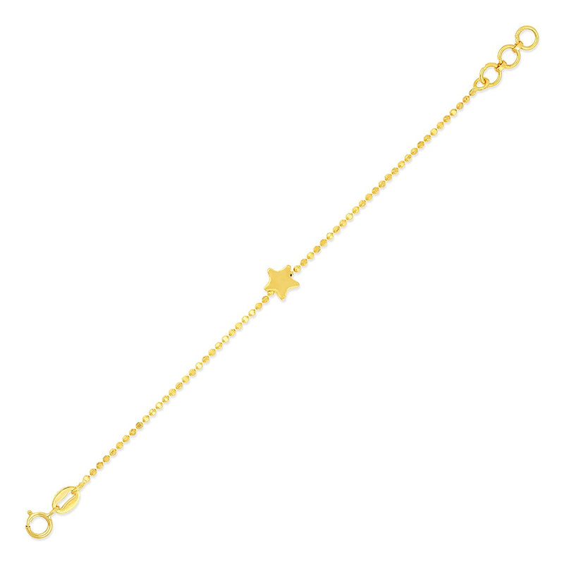 Kids Star Charm Gold Bracelet