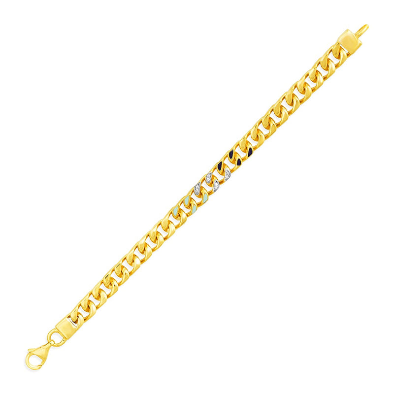 Kids Thick Gold Chain Royal Bracelet