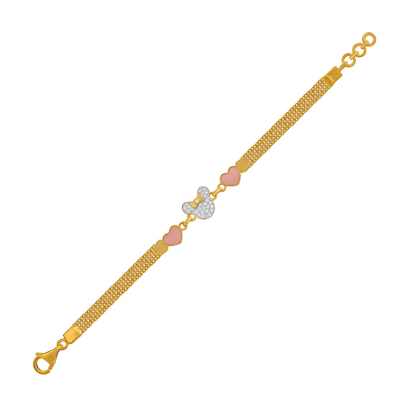 Kids Baby Chain Bracelet with a Pretty Mickey Mouse Charm