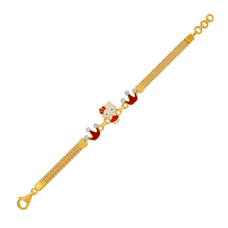 Kids Baby Chain Bracelet with a Pretty Hello Kitty Charm