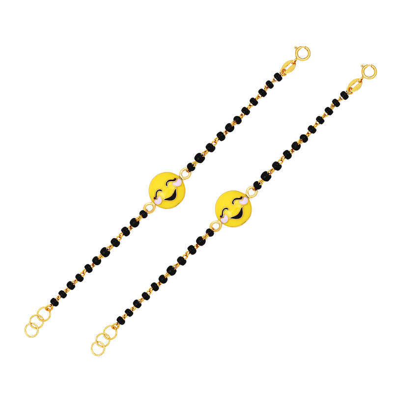 Smiling Emoticon Baby Nazaria Gold Bracelet