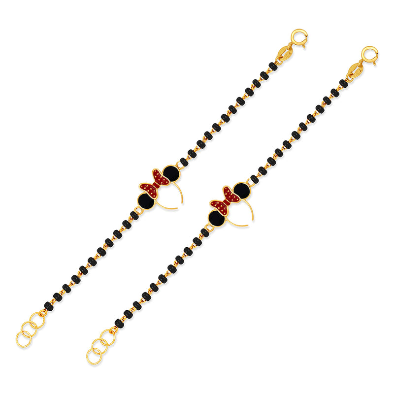 Mickey Mouse Headband Baby Nazaria Gold Bracelet