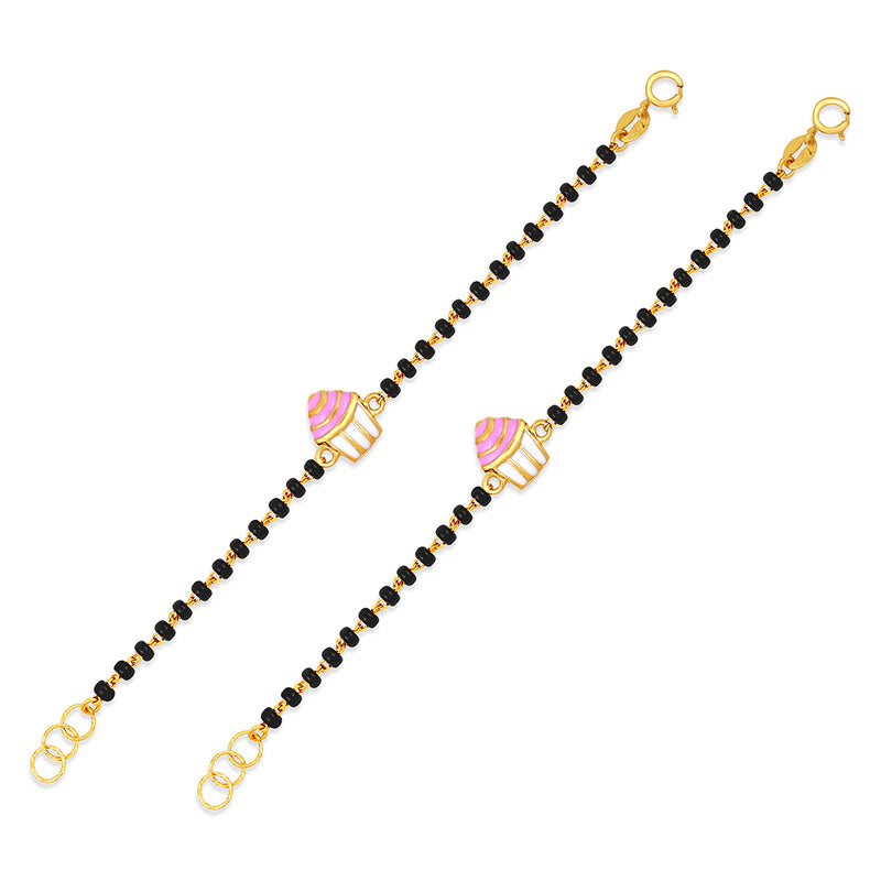 Pink Cupcake Baby Nazaria Gold Bracelet