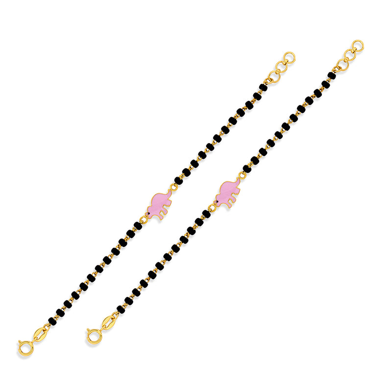 Pink Animal Baby Nazaria Gold Bracelet