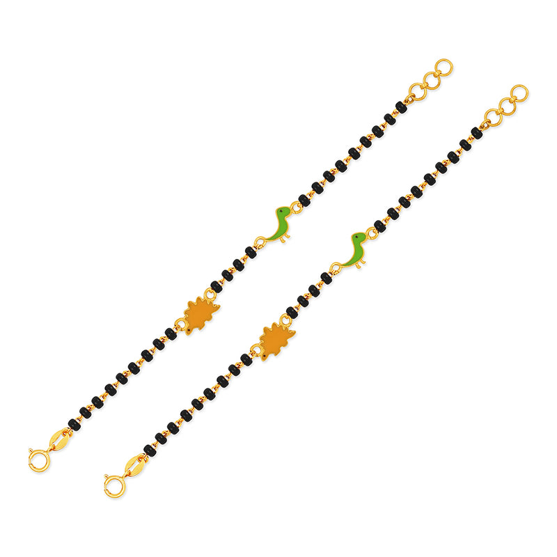 Two Cute Animals Baby Nazaria Gold Bracelet