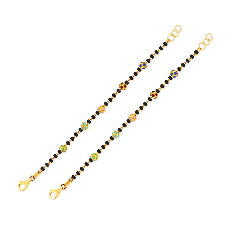 Pretty Colourful Adornments Baby Nazaria Gold Bracelet