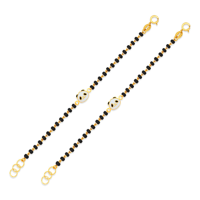 Cute Panda Baby Nazaria Gold Bracelet