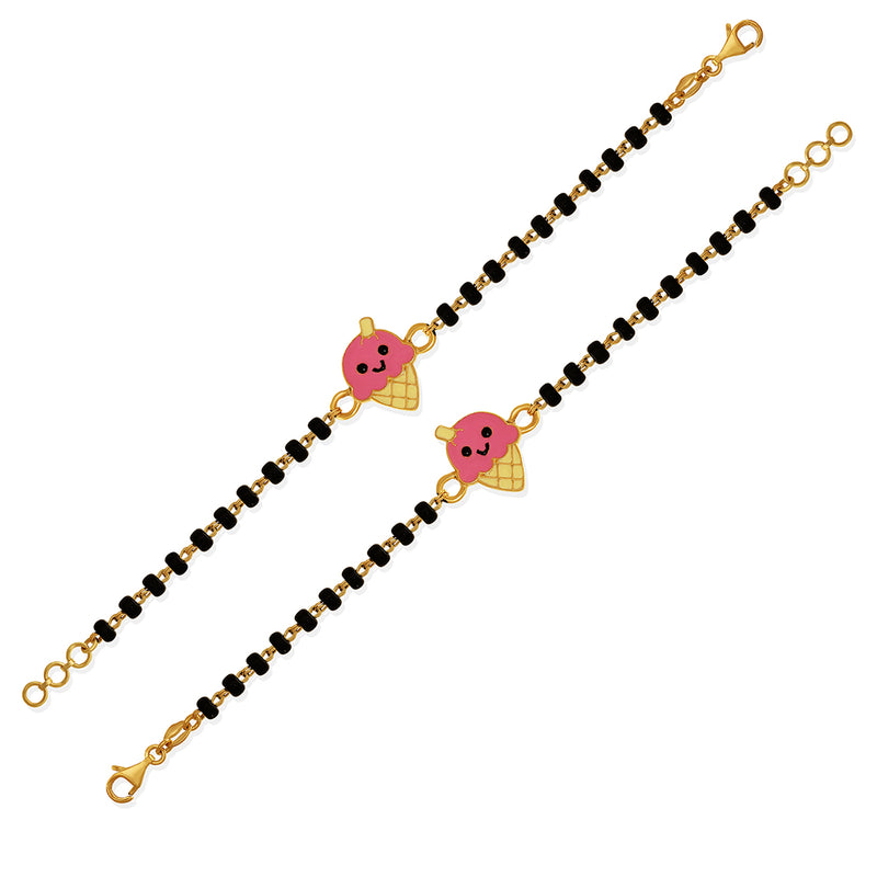 Pink Ice cream Baby Nazaria Gold Bracelet