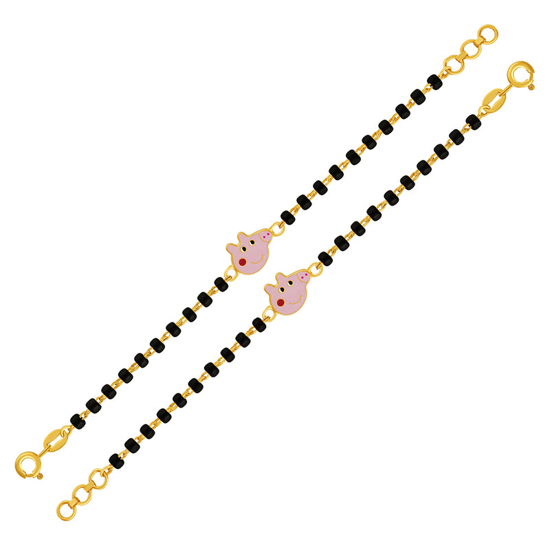 Cute Peppa Pig Baby Nazaria Gold Bracelet