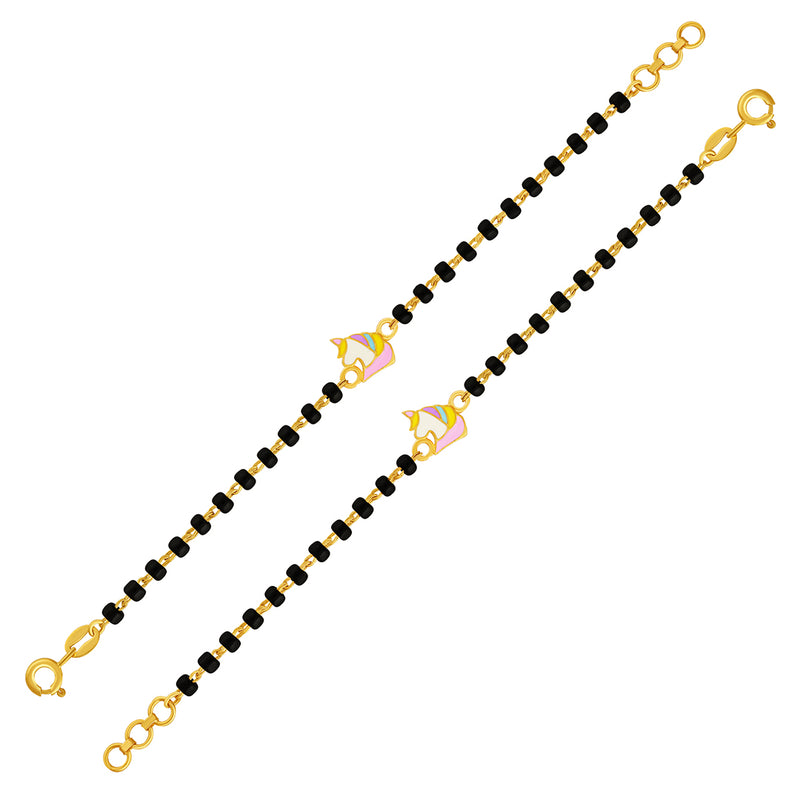 Colourful Unicorn Baby Nazaria Gold Bracelet