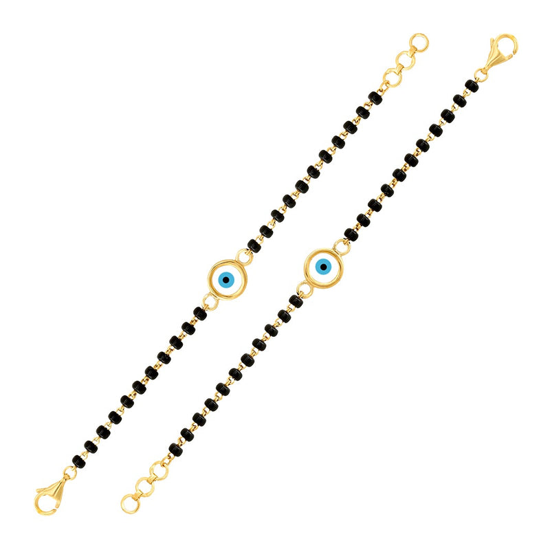 Circle-shaped Evil Eye Baby Nazaria Gold Bracelet