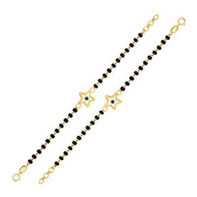 Star-shaped Evil Eye Baby Nazaria Gold Bracelet