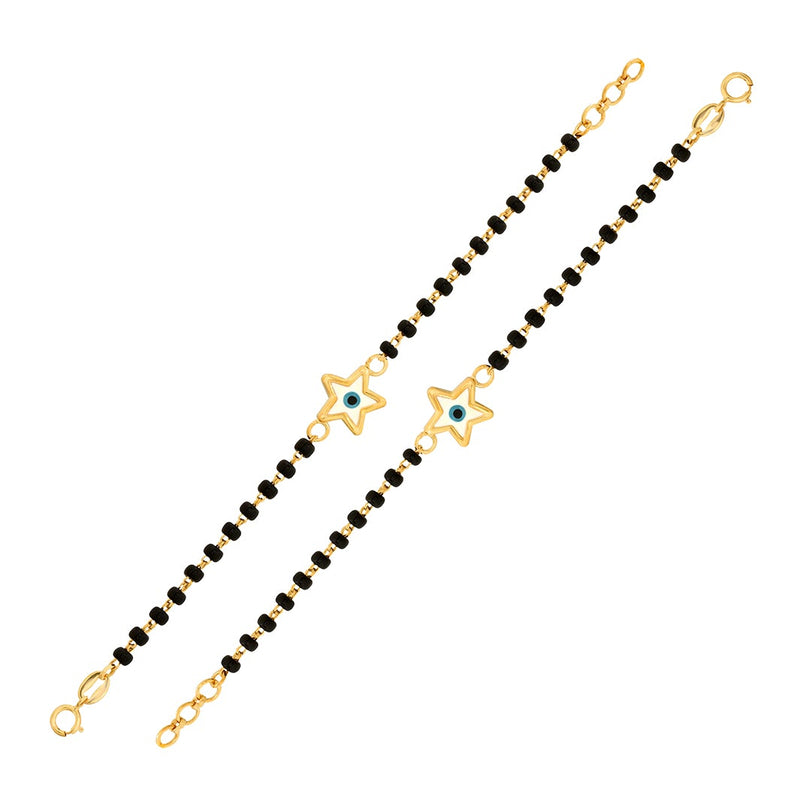 Star-shaped Evil Eye Baby Nazaria Gold Bracelet