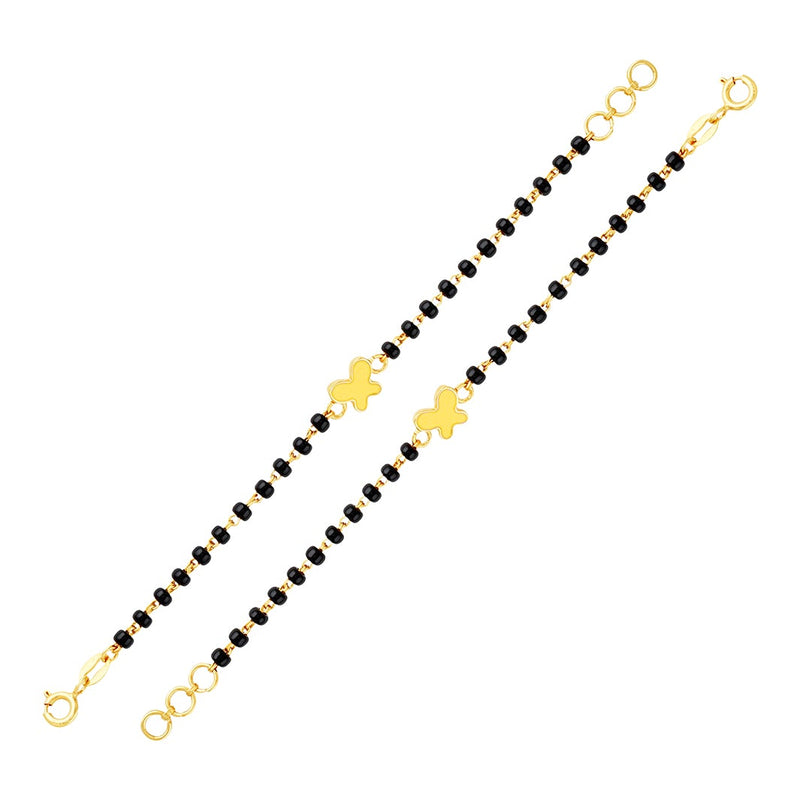 Small Yellow Butterfly Baby Nazaria Gold Bracelet