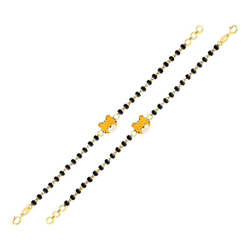 Orange Tiger Baby Nazaria Gold Bracelet