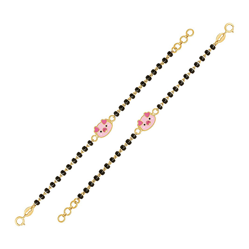 Cute Pig Baby Nazaria Gold Bracelet