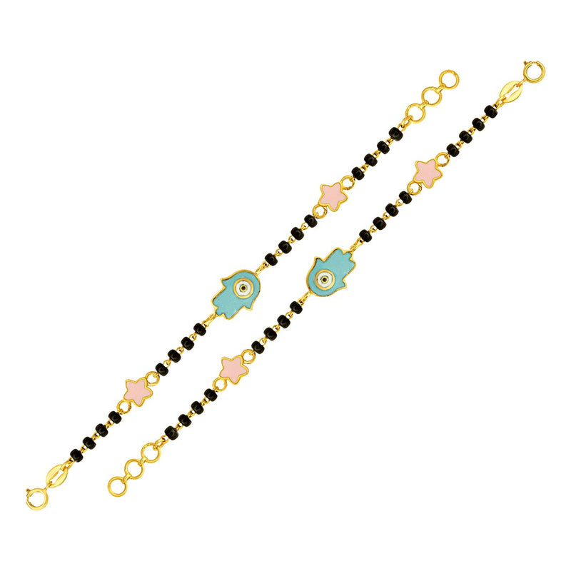 Evil Eye & Stars Baby Nazaria Gold Bracelet