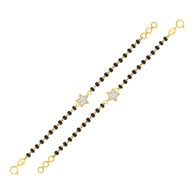 Pretty Silver Star Baby Nazaria Gold Bracelet