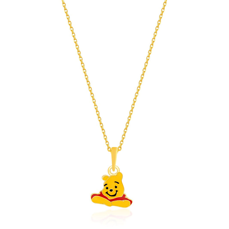 Kids Winnie The Pooh Gold Pendant with Chain