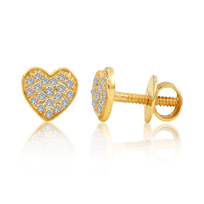 Studded Mini Heart Kids Earrings