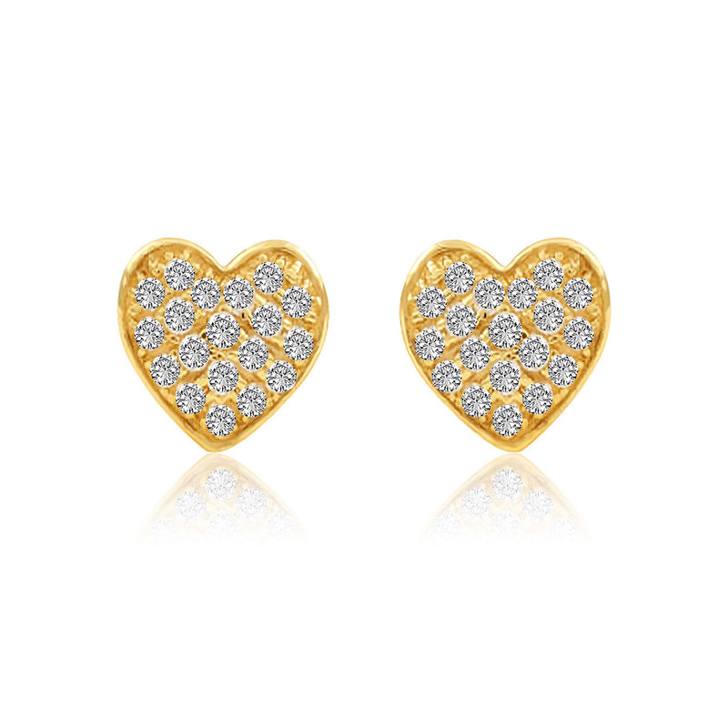 Studded Mini Heart Kids Earrings