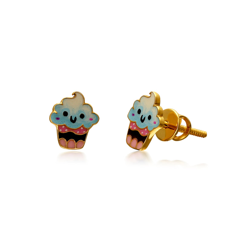 Cute Cupcake Kids Earrings