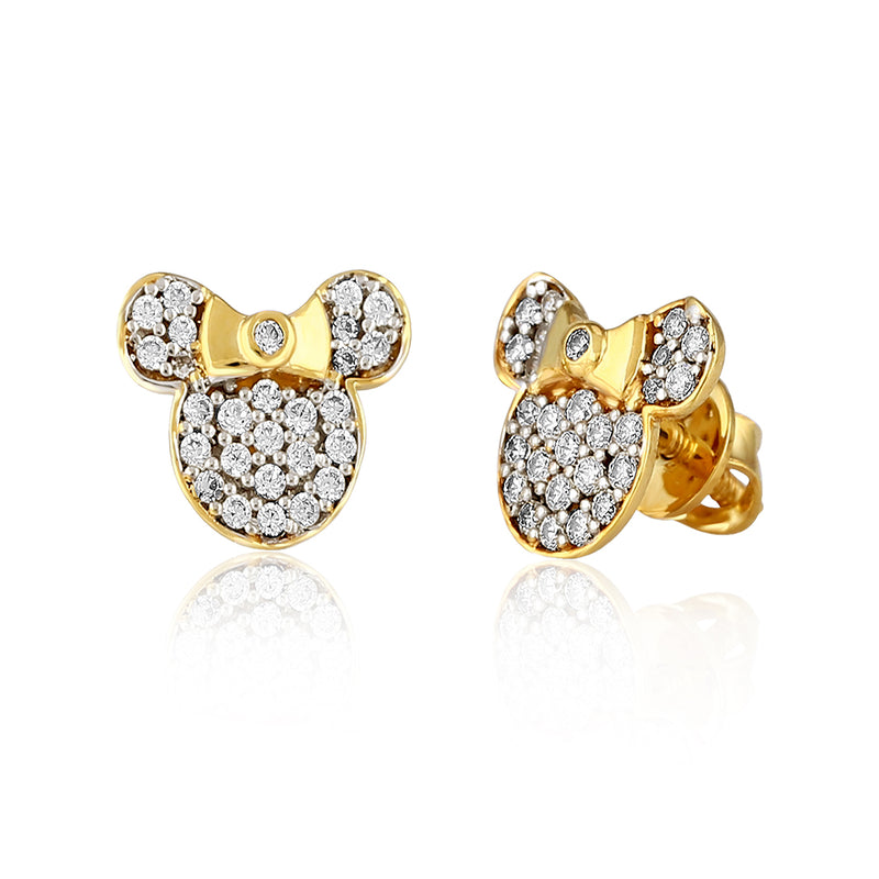 Studded Minnie Mouse Kids Earrings