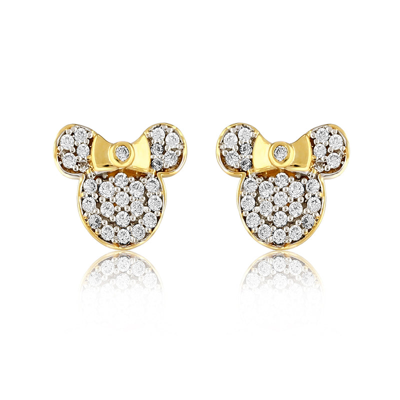 Studded Minnie Mouse Kids Earrings