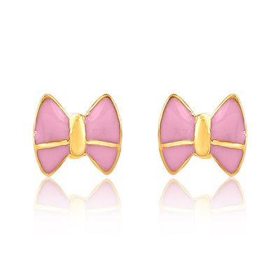 Cute Pink Bow Kids Earrings