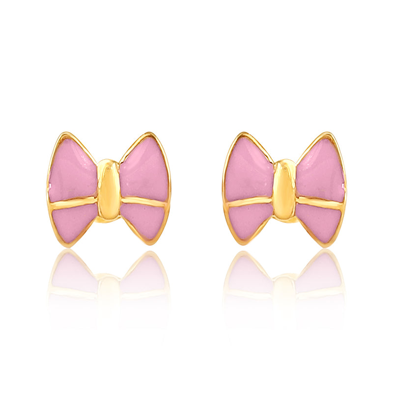 Cute Pink Bow Kids Earrings