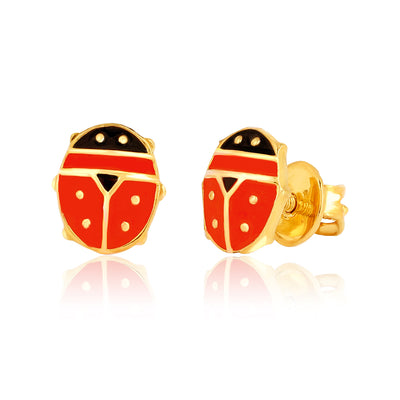 Cute Beetle Kids Earrings