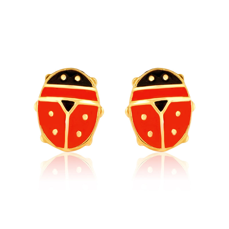 Cute Beetle Kids Earrings