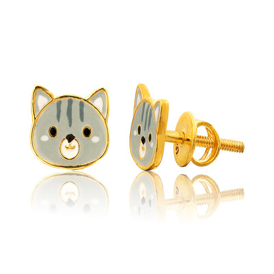 Cute Kitty Kids Earrings